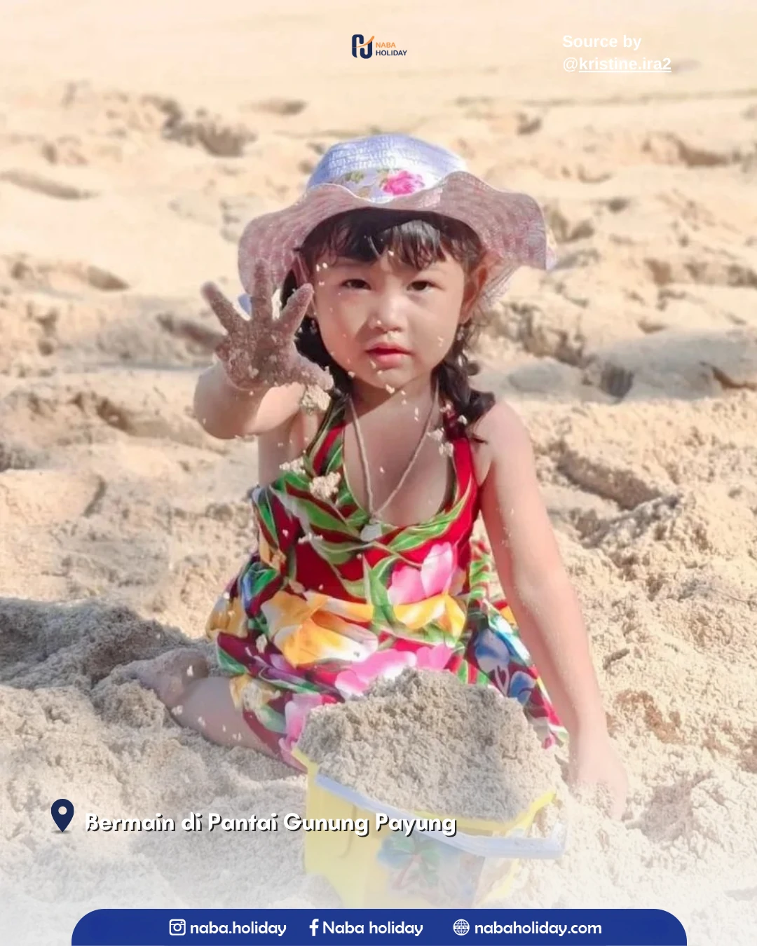 Bermain di Pantai Gunung Payung Pantai Gunung Payung