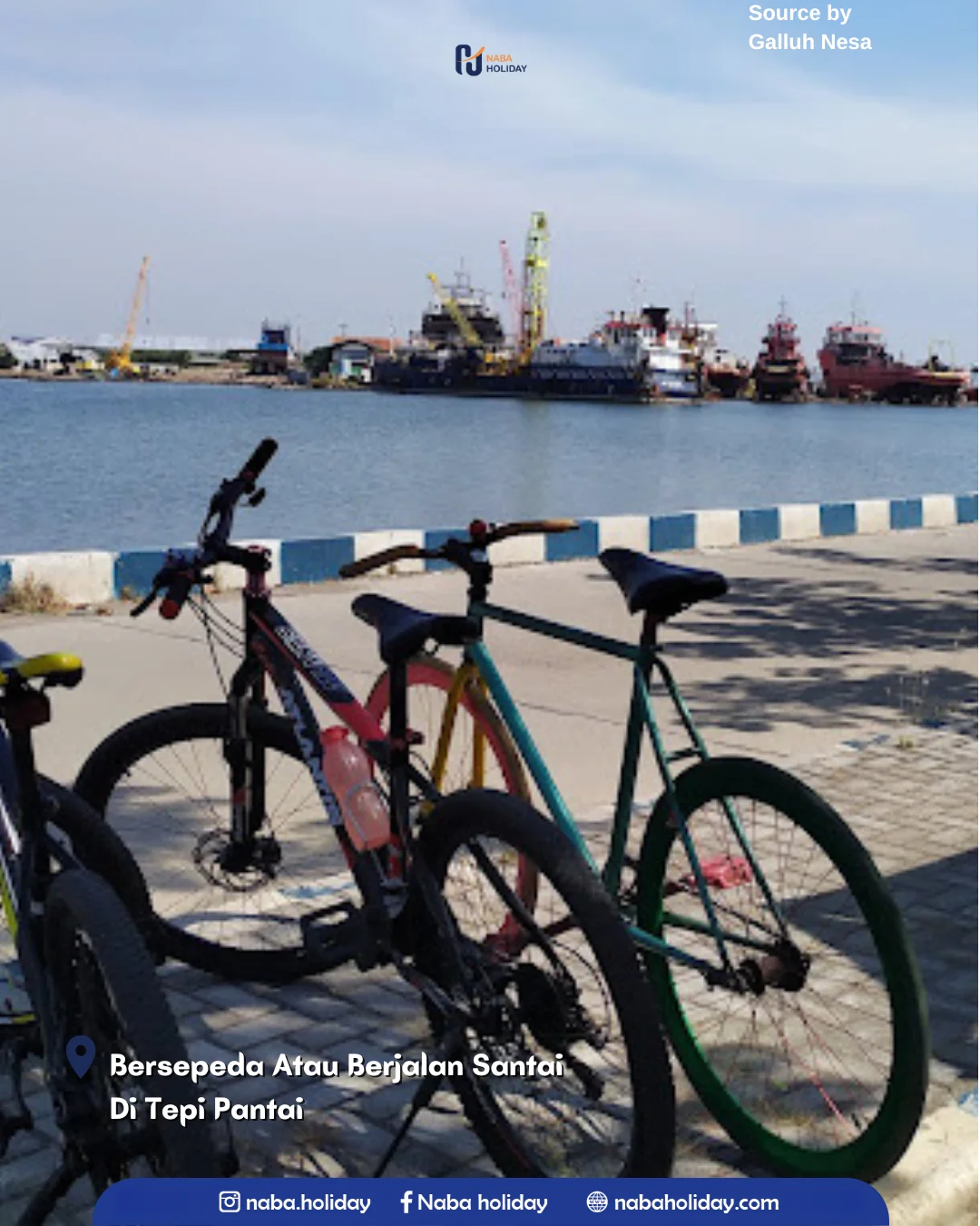 Bersepeda Atau Berjalan Santai Di Tepi Pantai pantai kejawanan