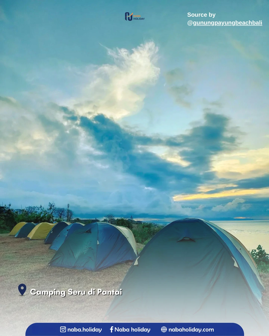 Camping Seru di Pantai Pantai Gunung Payung