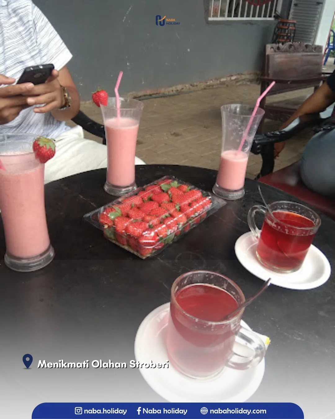 Menikmati Olahan Stroberi wisata petik strawberry batu