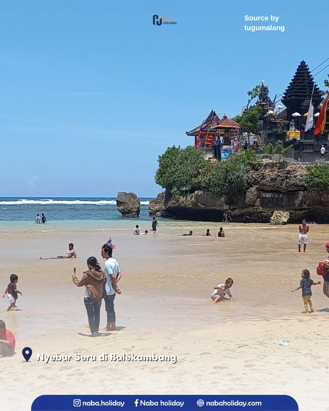 Nyebur Seru di Balekambang Pantai Balekambang