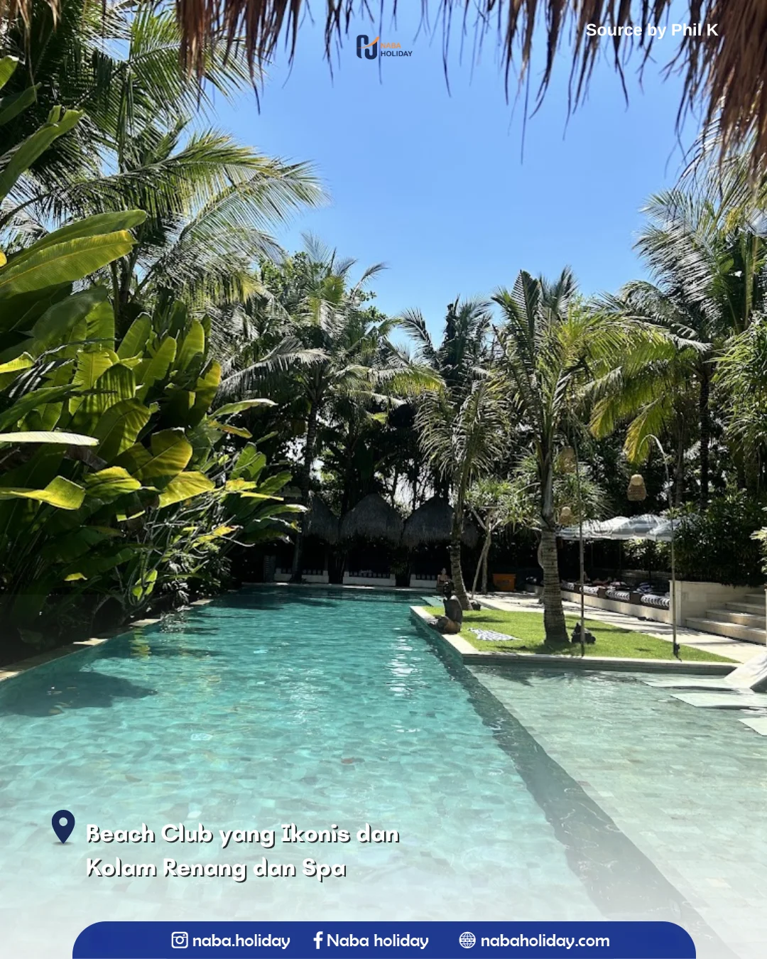 Beach Club yang Ikonis dan Kolam Renang dan Spa komune resort & beach club bali