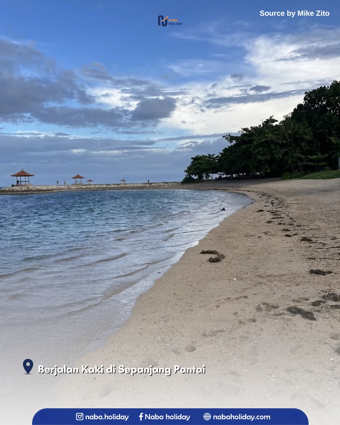Berjalan Kaki di Sepanjang Pantai Sanur Beach Bali