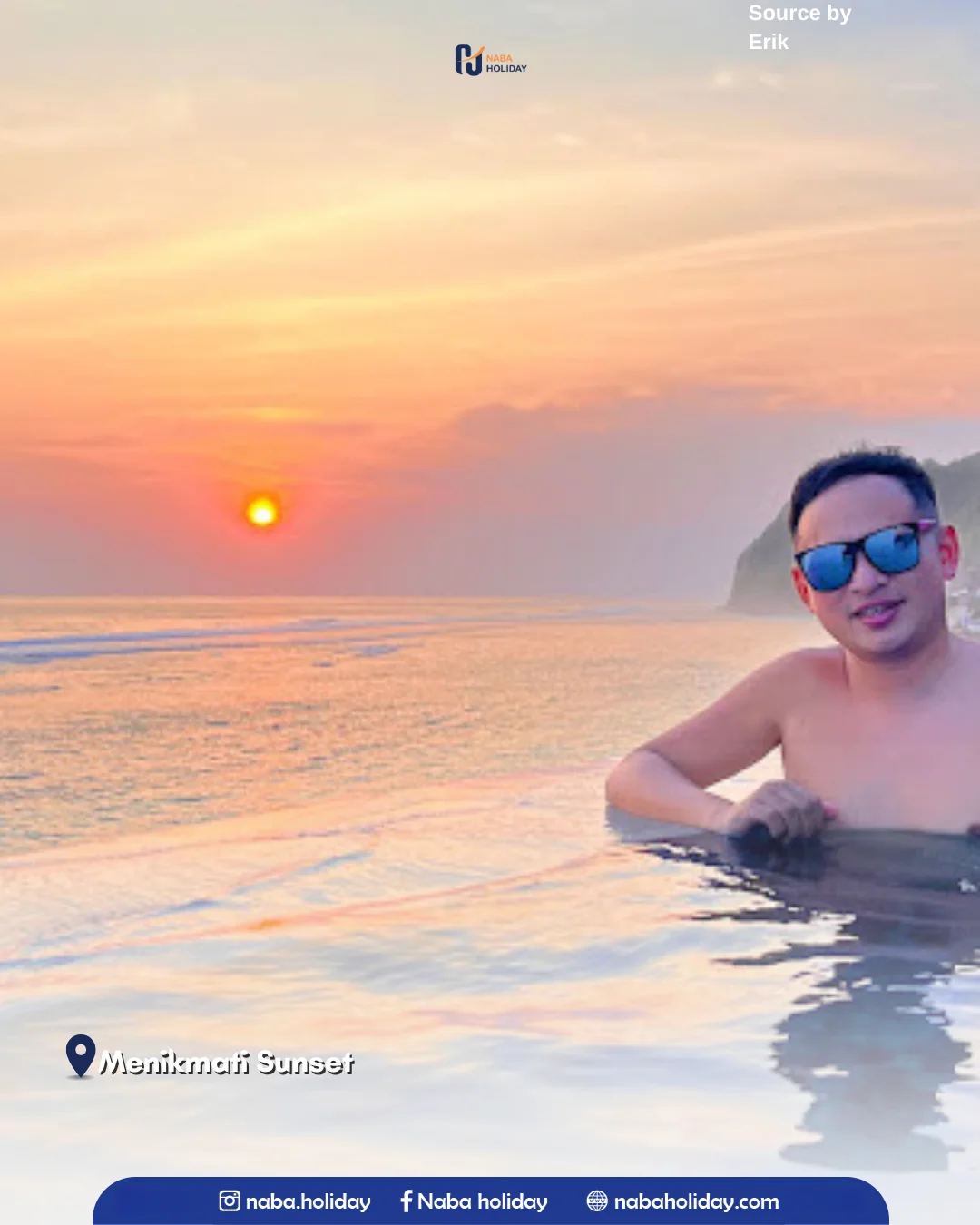 Menikmati Sunset white rock beach club bali