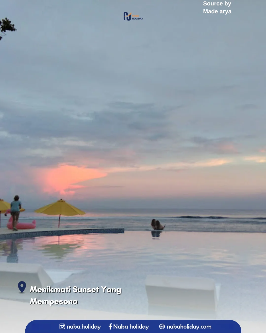 Menikmati Sunset Yang Mempesona flamingo beach club bali