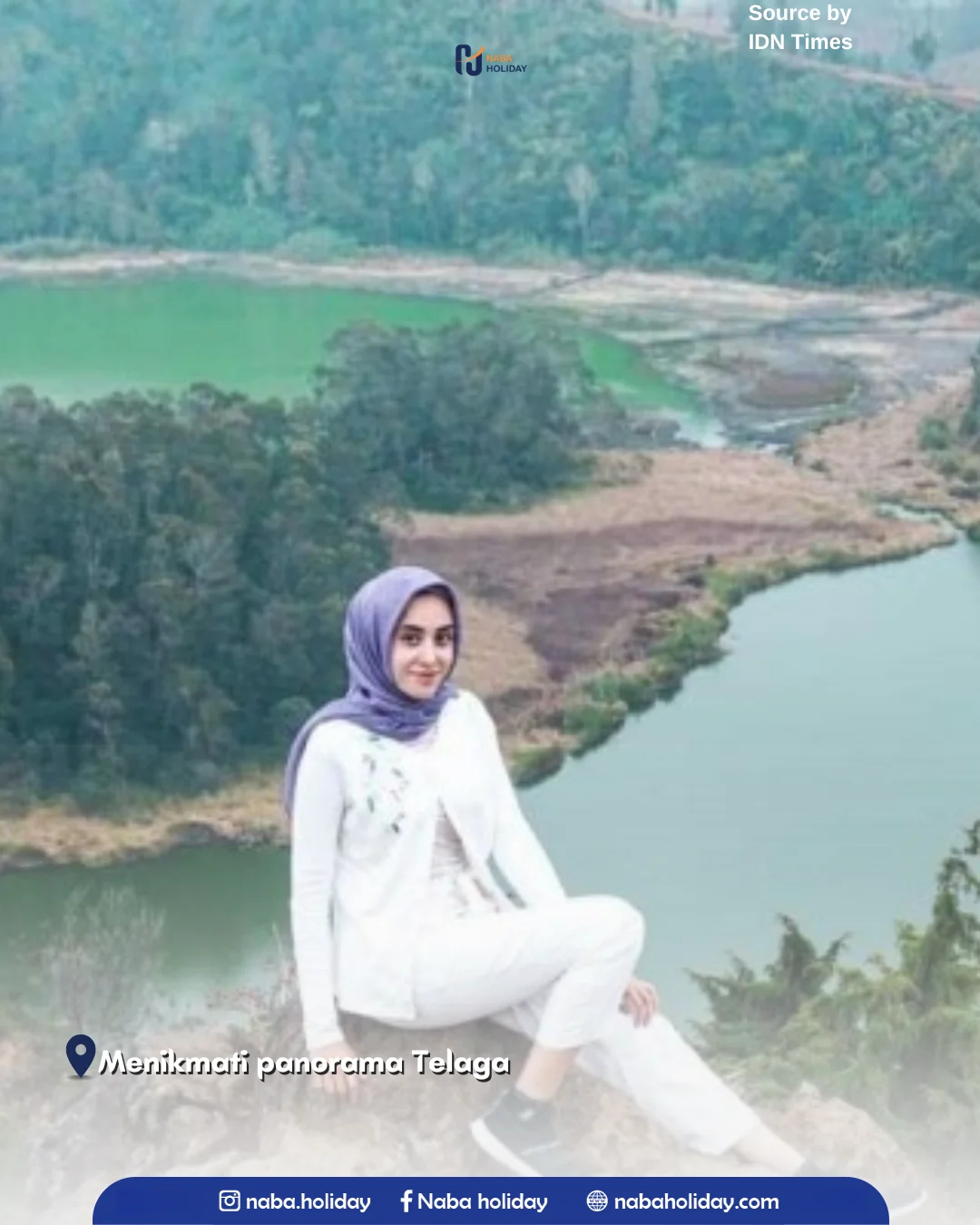 Menikmati panorama Telaga Warna Batu Ratapan Angin
