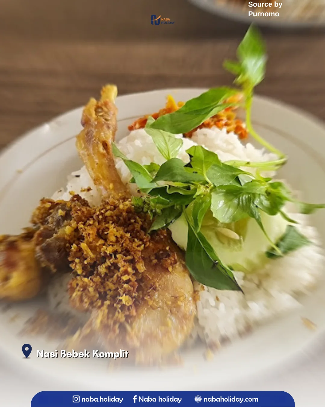 Nasi Bebek Komplit