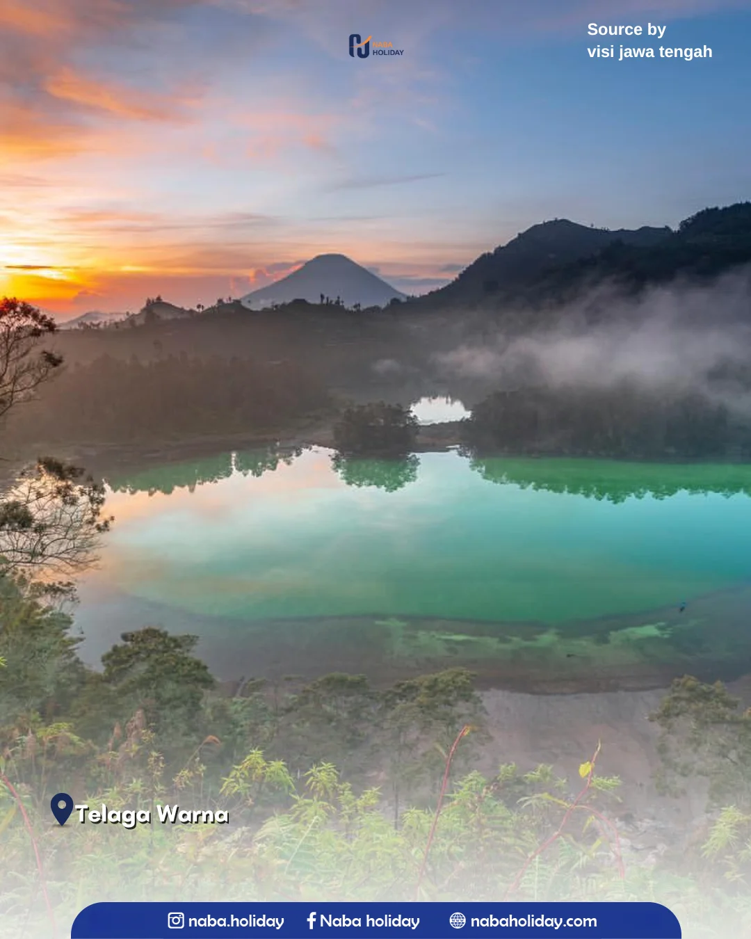 Telaga Warna wisata dieng