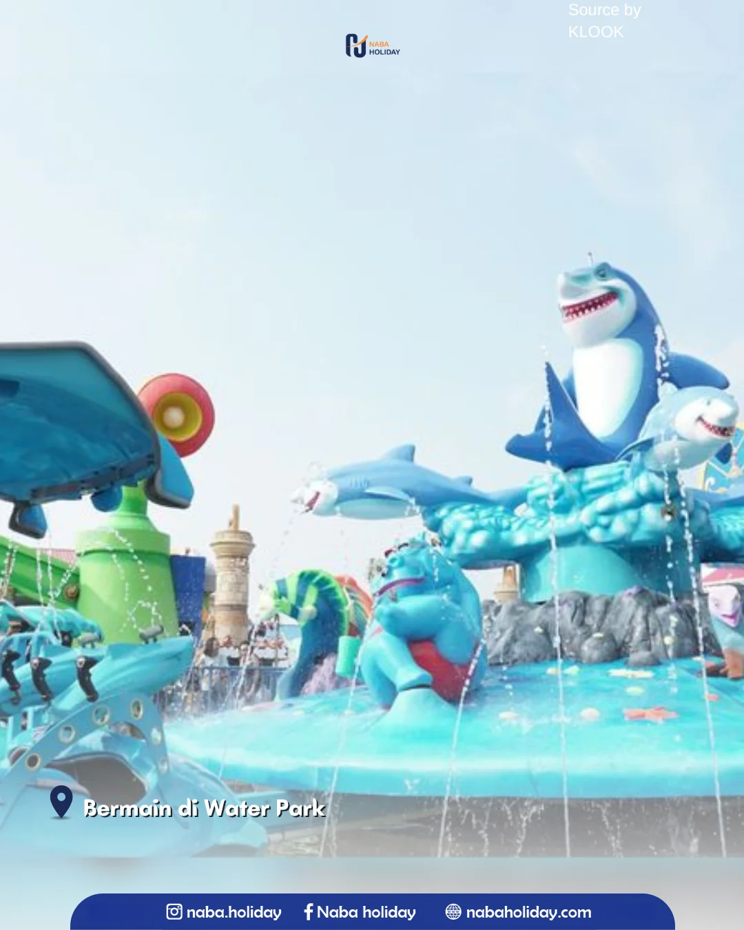 Bermain di Water Park Saloka Theme Park