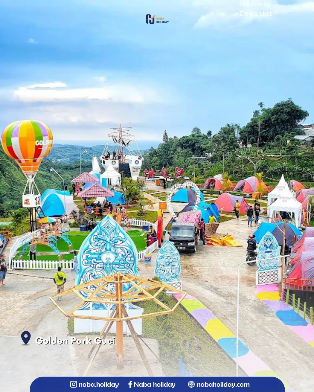 Golden Park Guci pemandian air panas guci