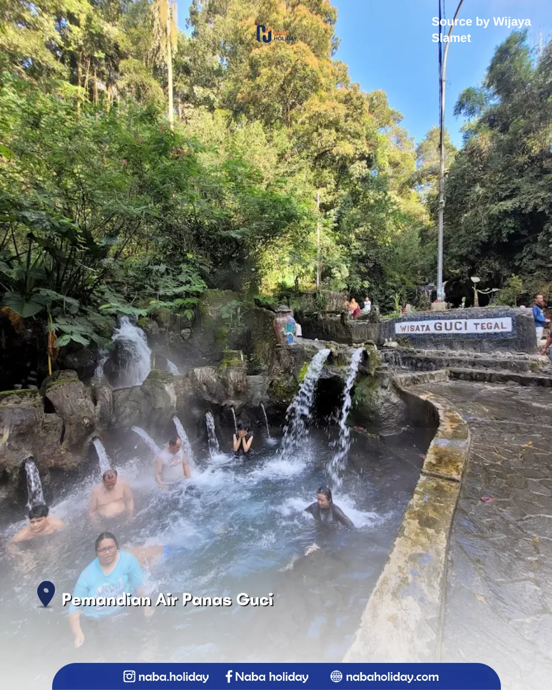 Pemandian Air Panas Guci wisata guci tegal