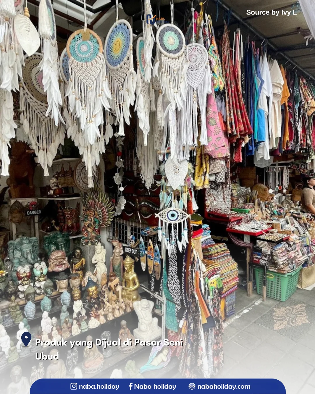 Produk yang Dijual di Pasar Seni Ubud Pasar Seni Tradisional Ubud